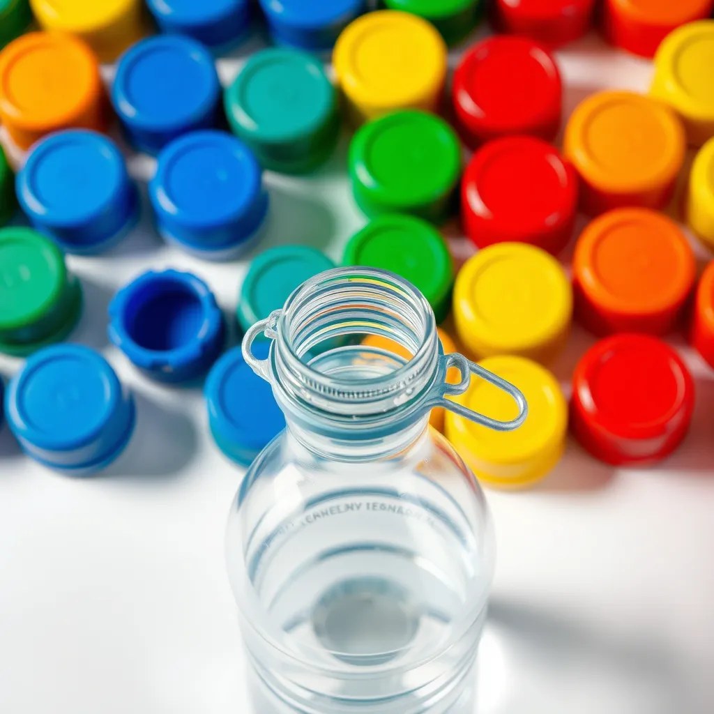 Tapones de plástico de colores